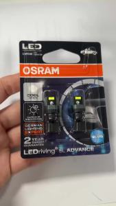 Osram | OSRAM LED T10 6000K W5W 194 LEDriving SL Advance 6000K White Car Reading Bulbs Door Lamps Interior Light 12V 1.5W 2980CW Pair