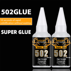502 Super Adhesive Suitable for Plastic Metal Wood Ceramics Cyanoacrylate Household Maintenance and Small Parts Repair 20g