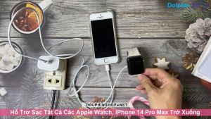 Cáp Sạc 2in1 Sạc Đồng Thời lPhone Và AW Công Suất Lên Tới 30W Earldom WC24