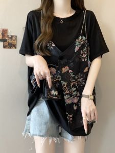 AIYITI | Retro Floral Short Sleeve T-Shirt