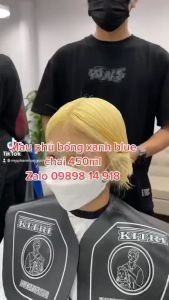 Nhuộm Phủ Bóng Màu Xanh Dương Blue Nhuộm Pha Sẵn Không Hư Hại Tóc  450ml  100ml - [FreeShip Max] - Nhuộm phủ bóng Nev-Color ( Misaka store )