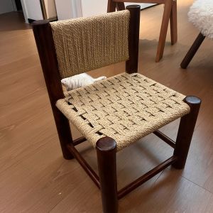 OYIla | Retro Wooden Dining Stool Weaving