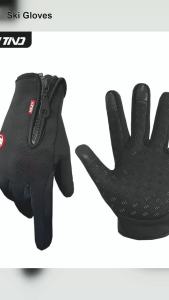 Ski Gloves Grab Velvet Touch Screen Gloves Autumn and Winter Warm Plus Velvet Cold Proof Waterproof Outdoor Riding Model