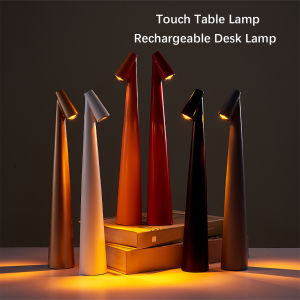 Table Lamp LED Touch Sensor Desktop Night Light Rechargeable Wireless Reading Lamp for Restaurant Hotel Bar Bedroom Decor Light