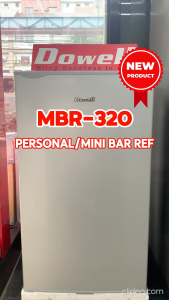 Dowell Mini Bar Refrigerator Reversible Door 3.2 Cuft Capacity - MBR-320