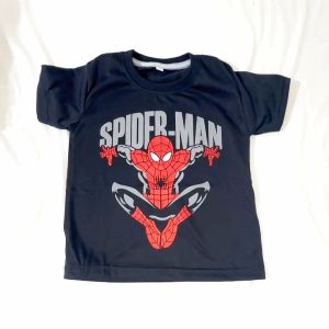 Code8.id Kaos anak laki laki 020 laba laba HITAM MURAH DAN Premium