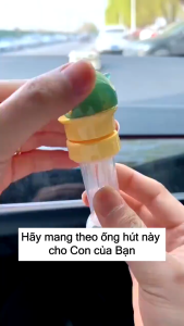 Nắp Gắn Ống Hút Cho Bé Silicone Mềm Chống Sặc Gắn Chai Nước Coca Lavie Không BPA An Toàn