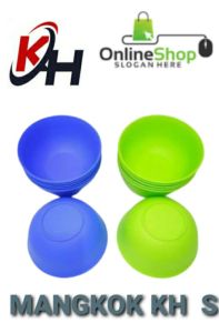MANGKUK PLASTIK /MANGKUK CETAKAN NASI/MANGKUK KOBOKAN/HAPPY  KH UK (L) ISI  3 PCS