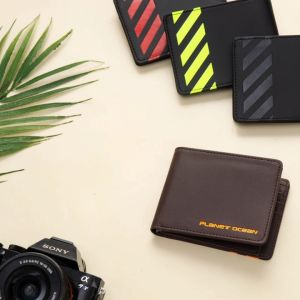 Dompet Remaja Pria Lipat Dua Planet Ocean Orisinil