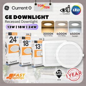 GE LED Recessed Downlight Multi-Color Selection 13W/18W/24W Energy-Saving Ceiling Lamp with 1-Year Warranty