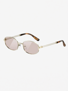 HELEN KELLER | Transparent Soft Light Oval Frame Sunglasses