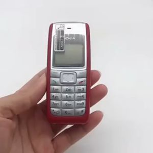 สำหรับ Nokia 1110 1110i 1112แป้นพิมพ์ GSM 2G ปลดล็อกหน้าจอสีขาวโทรศัพท์มือถือของแท้