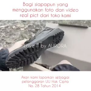 RS Sepatu Loafers Wanita Sepatu Oxford Pantofel Hitam Slip On Rantai Casual Kerja