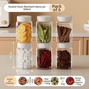 MoNing Kitchen Spice Storage Box Sealed Condiment Jar for Home Use Cumin Large Spices Moisture Proof Container Dry Seasoning Bottle