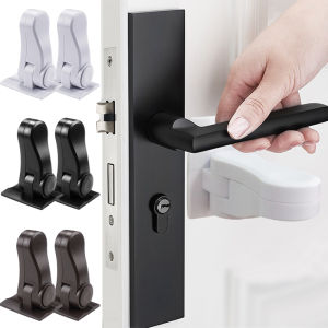 1Pc Universal Door Lever Lock Anti-open Handle Lock Protection Device Children Safety Door Lever Lock Door Adhesive Security Latch