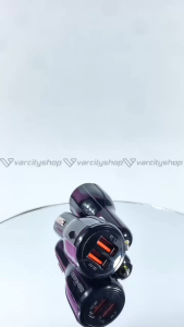 DC-681 Car Charger Dual USB Fast Charging Port 3.1A QC 3.0 Charger HP Car Lighter