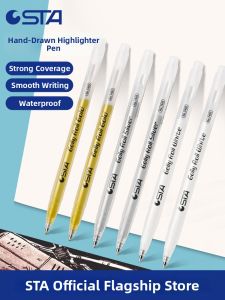 sta | Highlight Drawing Pen 7405 Silver Gold Waterproof Quick Drying High Coverage