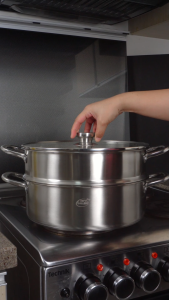 Chefs Gallery Steamer Set 30cm 3pcs | Induction Ready CG-SS3PC/30-2