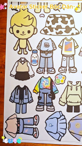 (41B)Bộ Avatar Sticker đồ chơi bóc dán đồ chơi sáng tạo diy cho bé tự tay làm