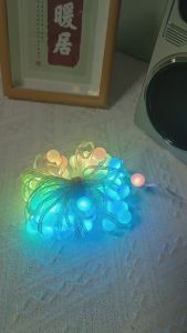 SXH LED สีเมจิกยางหุ้มสายไฟโซ่แสงสีไฟกระพริบโคมไฟสตาร์ไลท์