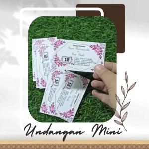 [50pcs] Undangan Mini 1 Hari Jadi !! Supercepat Undangan Kopi Undangan Mie Kartu Undangan Pernikahan Mini
