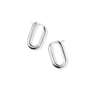 New Square Womens Earrings Geometric Personality Ear Cuff Trendy High-End Feeling Ear Jewelry Alloy Material Creative Cultural Gift