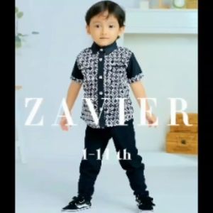 Baju Kemeja Batik Anak Laki Laki Cowok Kidkid Lengan Pendek Kids Couple Kombinasi Premium 114 Tahun