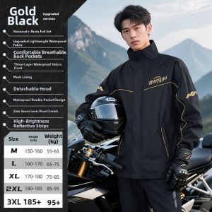 ZHENGYU | Breathable Waterproof Motorcycle Raincoat Set Separated