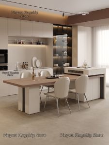 PINYOU | Expandable High-end Luxury Island Table