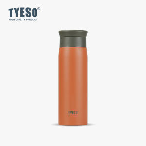 TYESO | Tyeso 500ml Thermoses Stainless Steel Insulated Water Bottle Simple Round Shoulder Travel Mug Frosted Style Design Portable