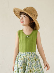 YOEHYAUL | Áo Knit Không Tay Mát Mẻ Cho Bé Gái
