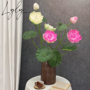 Sen xốp 2 Bông 1 nụ cành dài 105cm. Giống Thật Trang Trí Nhà Cửa. Hoa Lụa Decor