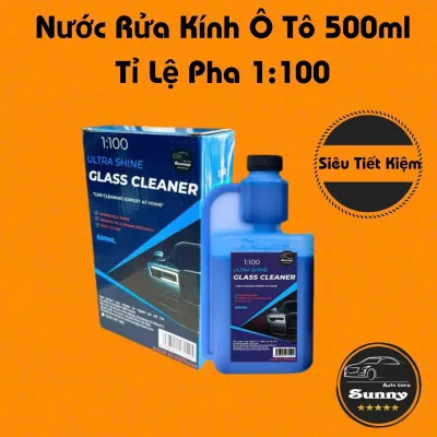 [GIẢM GIÁ]COMBO 2 Chai Nước Rửa Kính Ô Tô Chuyên Dụng Glass Cleaner Chính Hãng 500mlTỉ Lệ Pha 1:100siêu tiết kiệm