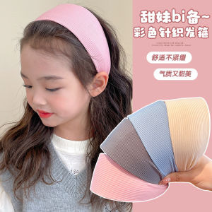 Korean Style Wide Edge Hairband Childrens Fashionable Hair Accessories Girls Headwear Face Slimming Hairpins Hair Bundling