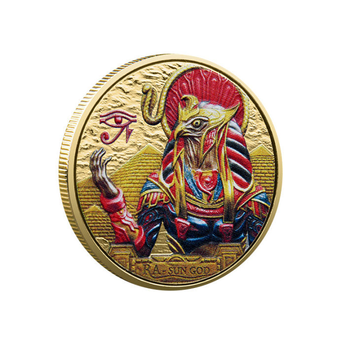 Ancient Greek Egyptian Pyramid Eagle God Horus Commemorative Coin ...