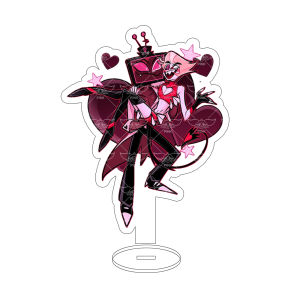 Bandai | For Hazbin Husk Alastor Vox Lucifer 15CM Acrylic Stand Custom Cartoons Desktop Ornament Good Looking Gift