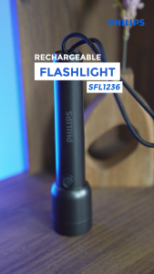 Philips Multifungsi LED Flashlight SFL1236/56 dengan Tali Gantung dan Mode Lampu 4 Pilihan - Hitam - Garansi Resmi 1 Tahun