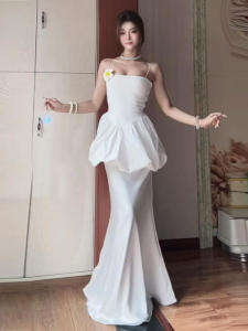 CHANGTONG | Beach Vacation Style Strapless Dress Bodycon Mini Skirt Two Piece Set Summer Hot Trend Absolutely Beautiful Fairy Skirt