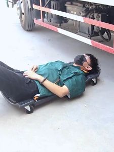 36" 40 Mechanic Creeper Car Garage with 6 Swivel Wheels Working Car Creeper Tempat Baring Bawah Kereta Foreman Tool