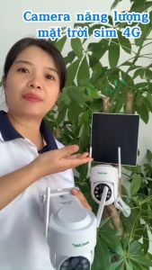 Camera Năng Lượng Mặt Trời NetCAM STL4G Chất lượng video HD 4MP Dùng Sim 4G Dung lượng pin 8000mAh