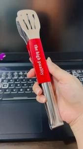 Sku184 - Kẹp Inox gắp đồ nướng thực phẩm đồ nóng gắp đá 23cm chắc chắn chống trượt.