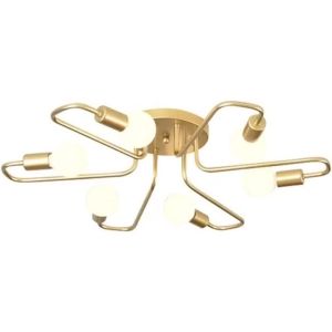 Đèn Chùm Trần LED JOYINLED Mạ Vàng 6 Bóng E27 Đèn Treo Nhiều Bóng Cho Phòng Ăn Phòng Khách Phòng Ngủ Đèn Chùm Sắt Hiện Đại