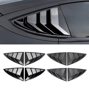 For Tesla Model Y Juniper 2021-2025 ABS Rear Car Window Shutter Cover Louver Side Vent Trim Triangle Modified Car Accessories
