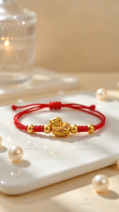 2027 Year of the Sheep Lucky Red & Black String Bracelet Adjustable Fortune Blessing Hand Cord Gift
