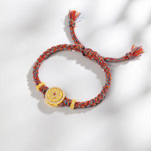 Tibetan Style Precious Flower Golden Good Luck Bead for Girlfriend