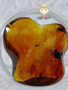 รอบที่-5 ก-20 จี้อำพันพม่าแบบมีดอกสีสวยงาม อำพันแท้ 100%