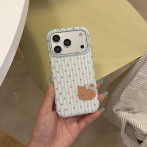 Sanrio | Light Blue Star Hello Kitty Phone Case Large Glitter Camera Window Shockproof Protective Back Cover For iPhone 15 16 17 Pro Max
