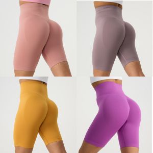 High-Waist Slimming Yoga Pants for Women Sporty Fitness Leggings with Hip Lift High Elasticity Quick-Dry Short Length
