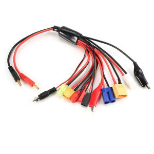 RC Charger Adapter Connector 8 in 1 11 in 1 Charger 4.0mm Banana XT60 TRX Tamiya Lipo for RC Car Imax B6 B6AC Battery Cable Part