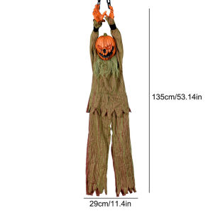 Halloween Animatronics Decoration Hanging Clown Nurse Voice Control Electric Outdoor Scary Clearance Horror Haunted House Props
